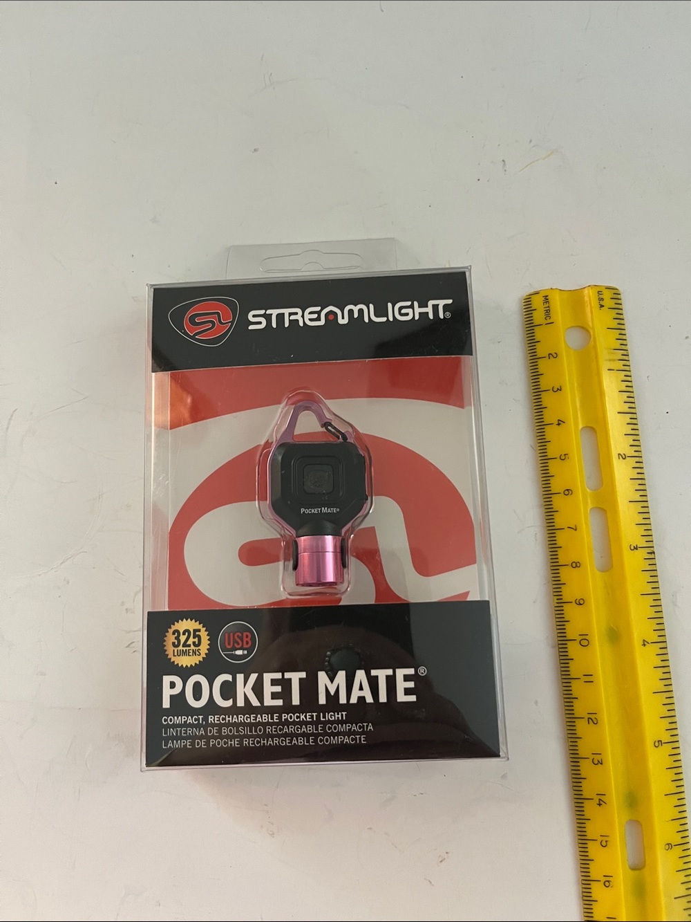Streamlight Pocket Mate USB Rechargeable Pocket Light - Pink/Black